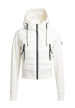 Khujo Dalis Shiny - Jas - Cremeweiß -Modekleding Winkel b4617ecda45149b6a6417d4a66ff2829