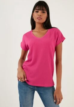 LELA Regular Fit - Blouse - Fuchsia -Modekleding Winkel c919ec9a05174c30a03c8a1c9977db87